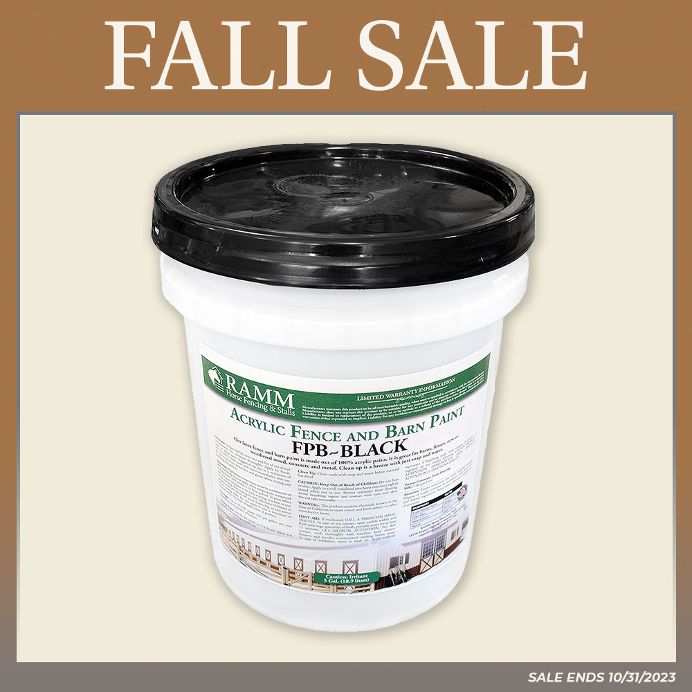 RAMM 100 Acrylic Paint, 5 Gallons, Black RAMM