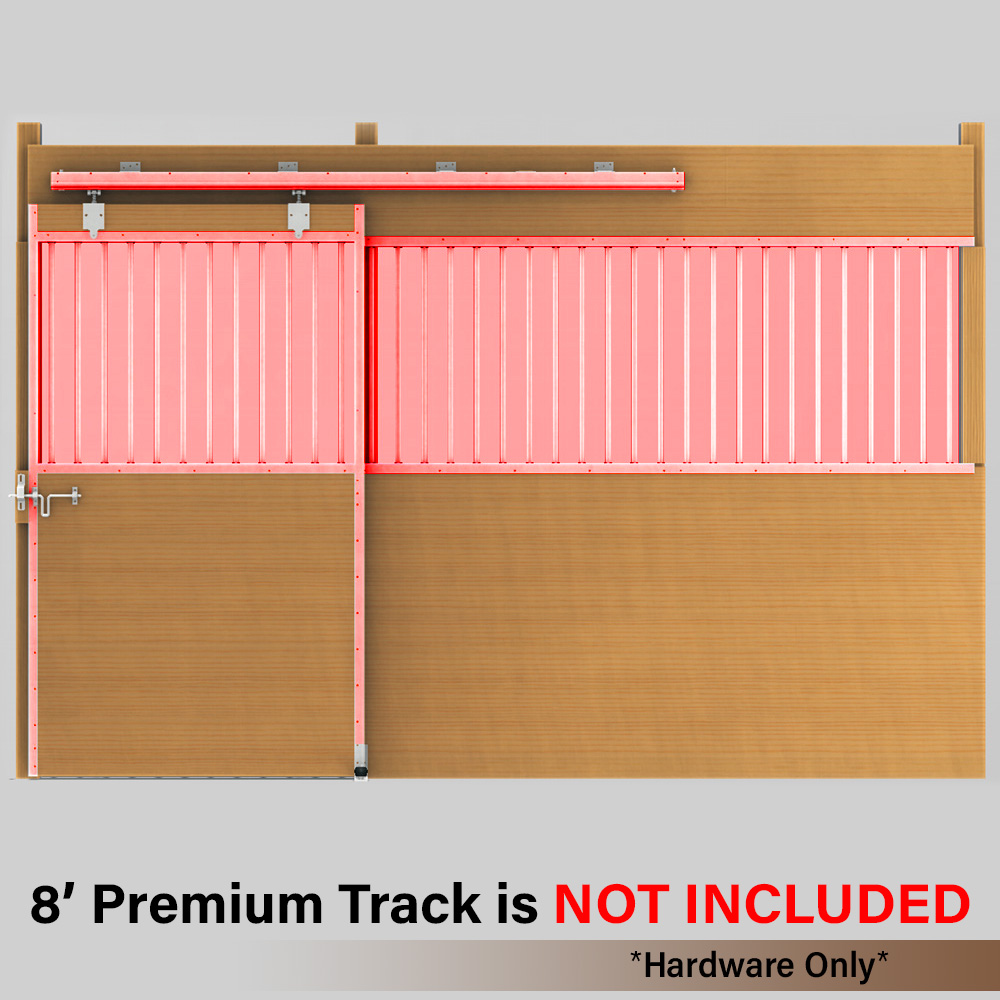 Derby Premium Track Door Hardware Kit RAMM Stalls