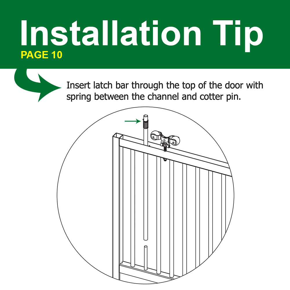 Cambridge Door Latch Bar RAMM Stalls