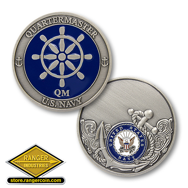 Navy Quartermaster Enamel Ranger Coin Store