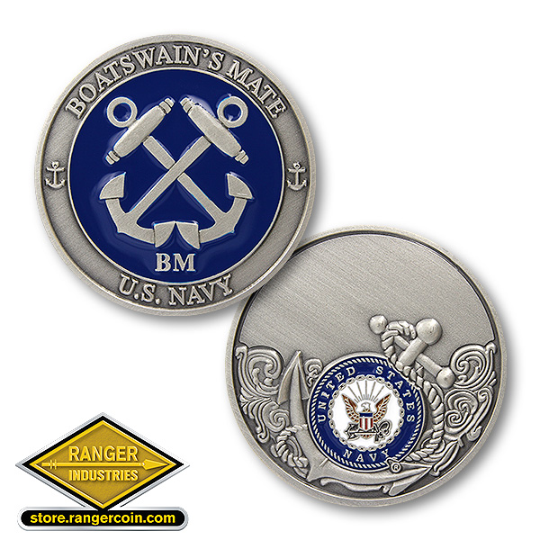 Boatswain’s Mate Enamel Ranger Coin Store