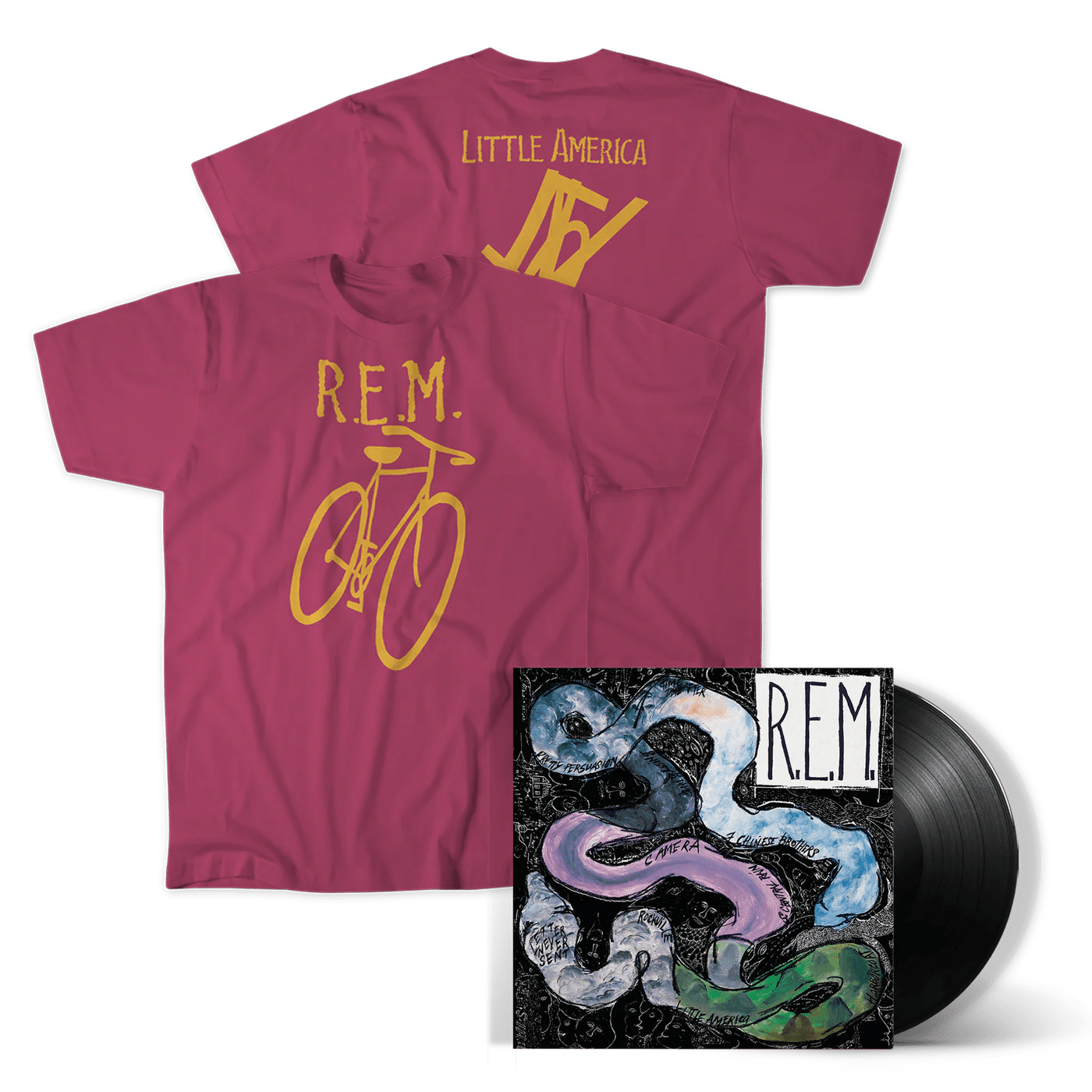 Reckoning (LP) + Little America Tee (Berry) Bundle R.E.M.