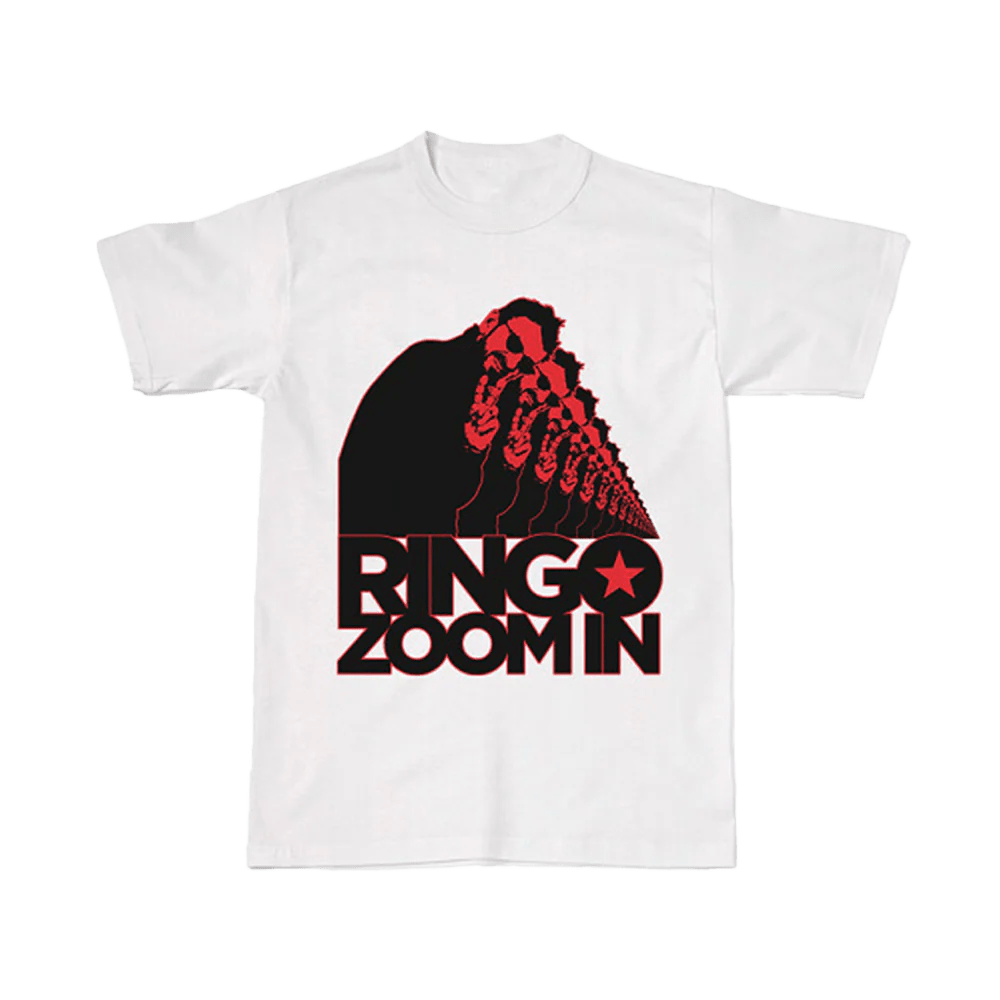 Ringo Starr Zoom In on Repeat White TShirt Ringo Starr Official Store