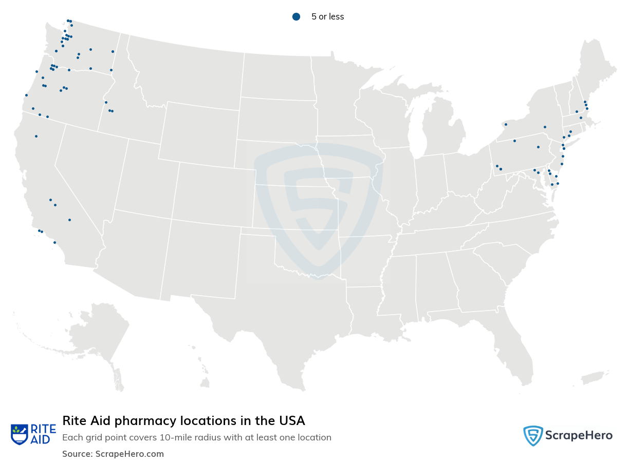 List of all Rite Aid store locations in the USA ScrapeHero Data Store