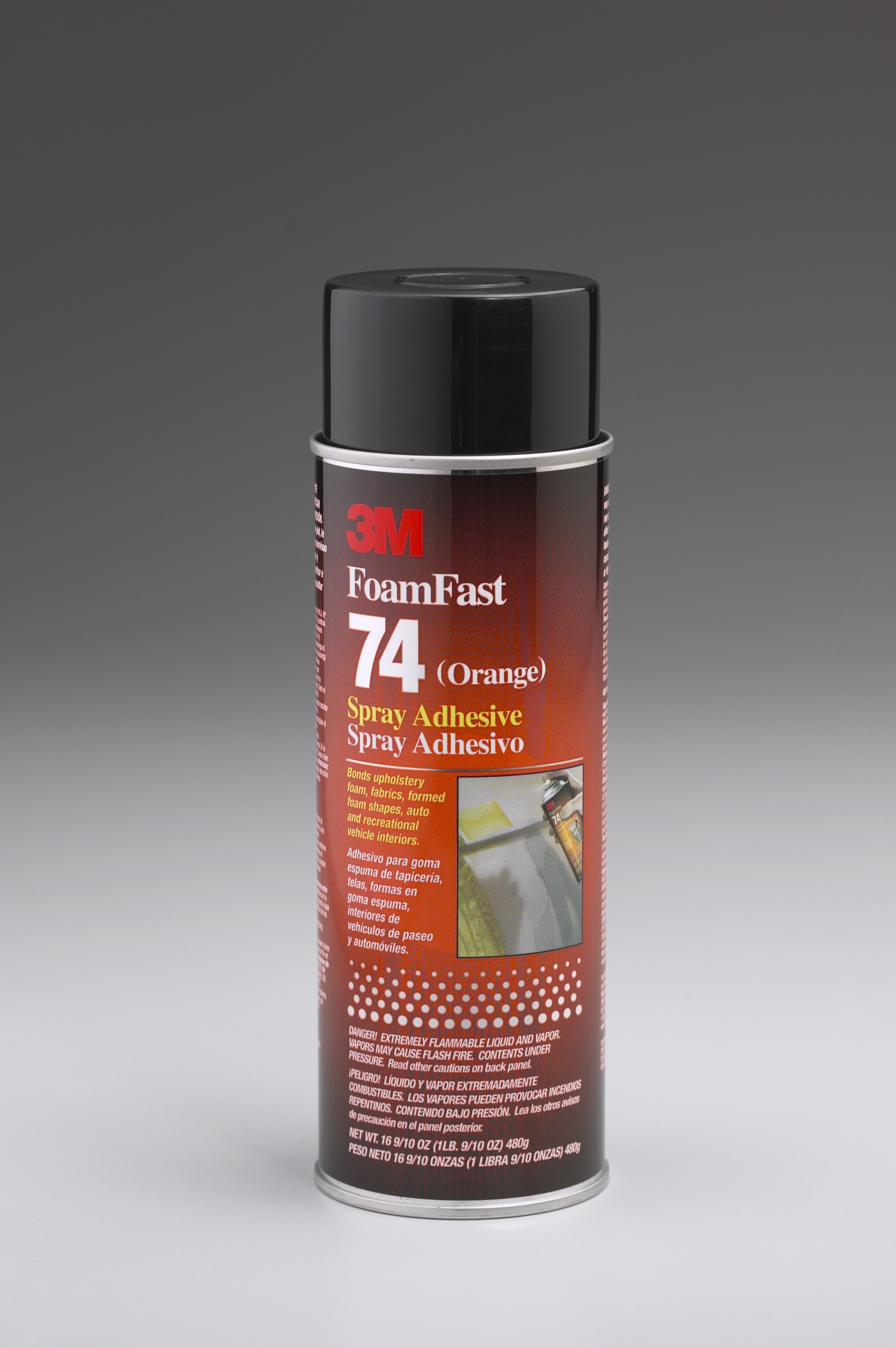 ADHESIVE 3M 74 "ORANGE" SPRAY FOAM 12/CS (82242)