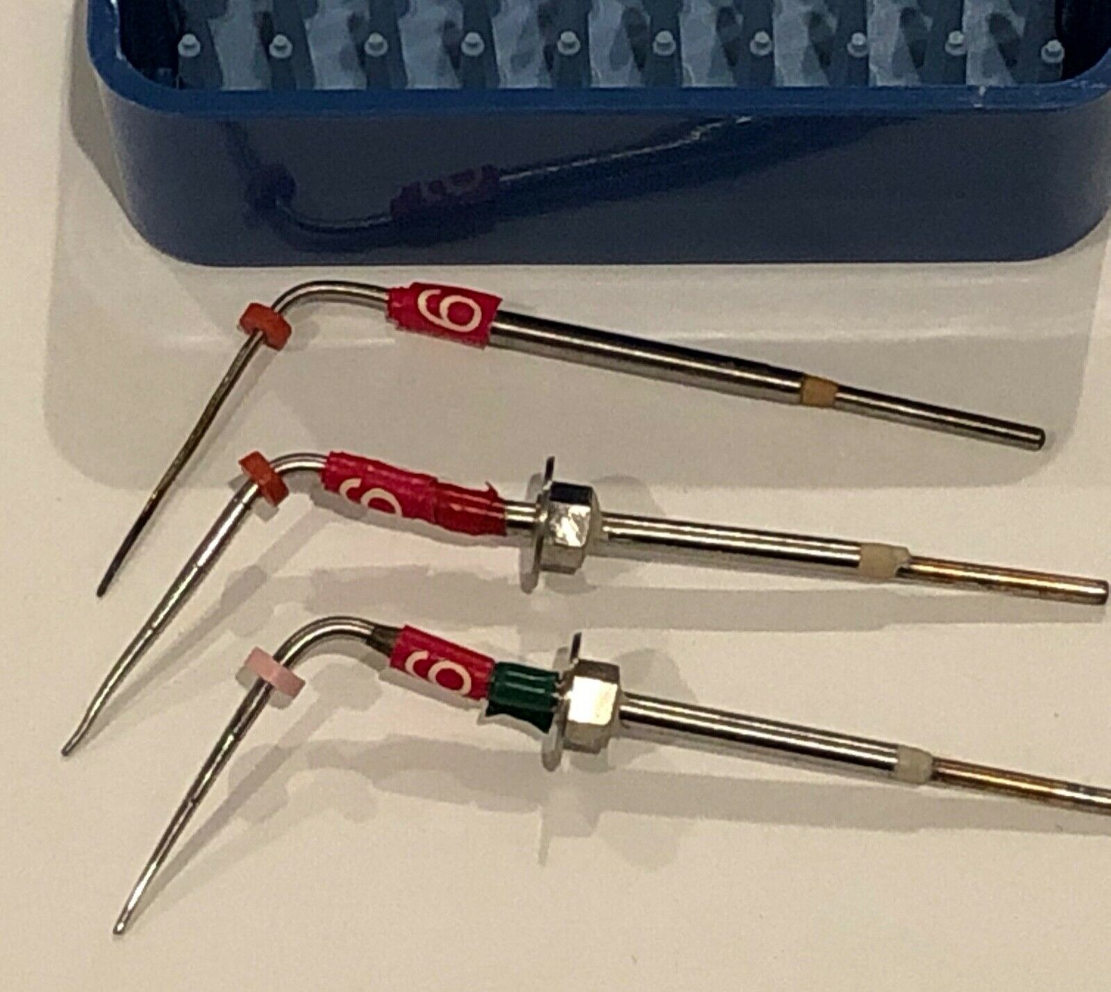 3 Sybron Endo System B Heat Plugger Tips .06 With Sterilization Mini Cassette. Store Of