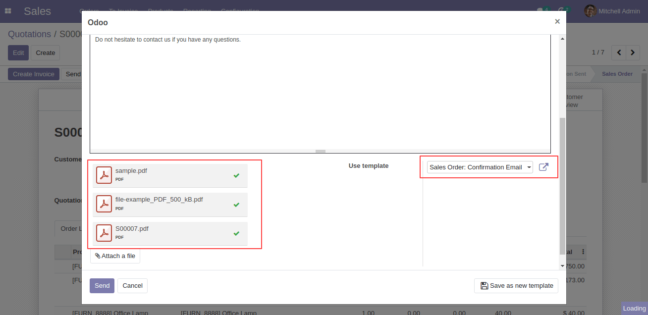 Email Template With Attachments Odoo