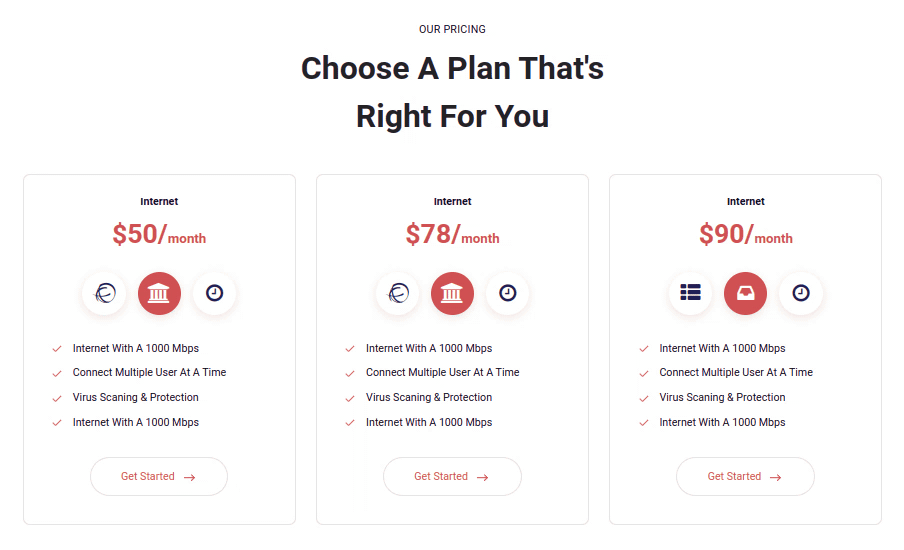 Comparison Snippet Odoo