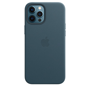 Leren Hoesje Met Magsafe Voor Iphone 12 Pro Max - Baltisch Blauw - Apple (Be)