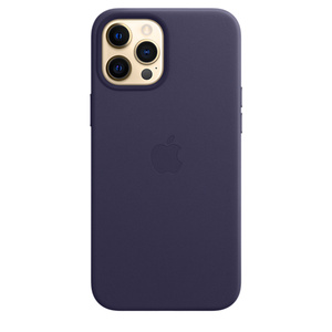 Leren Hoesje Met Magsafe Voor Iphone 12 Pro Max - Donkerviolet - Apple (Nl)