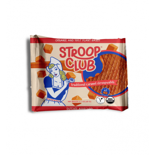 Stroop Club Organic Traditional Vegan Caramel Stroopwafels 2Pack