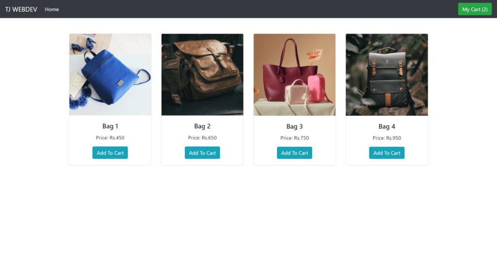 Shopping cart using PHP & MySQL TJ WEBDEV Store