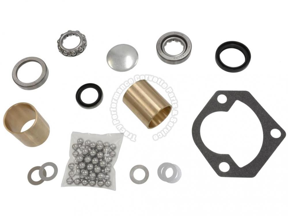 19631982 Corvette Deluxe Steering Box Rebuild Kit with Shaft Bushings