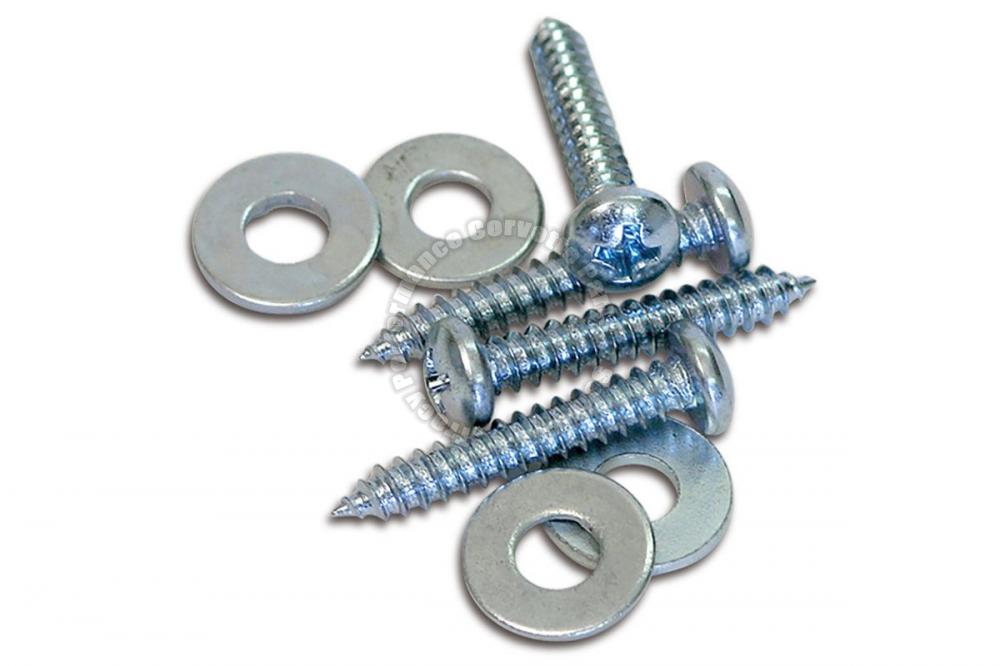 19681982 Corvette Dash Pad Door Jamb Screws & Washers 8 Pieces