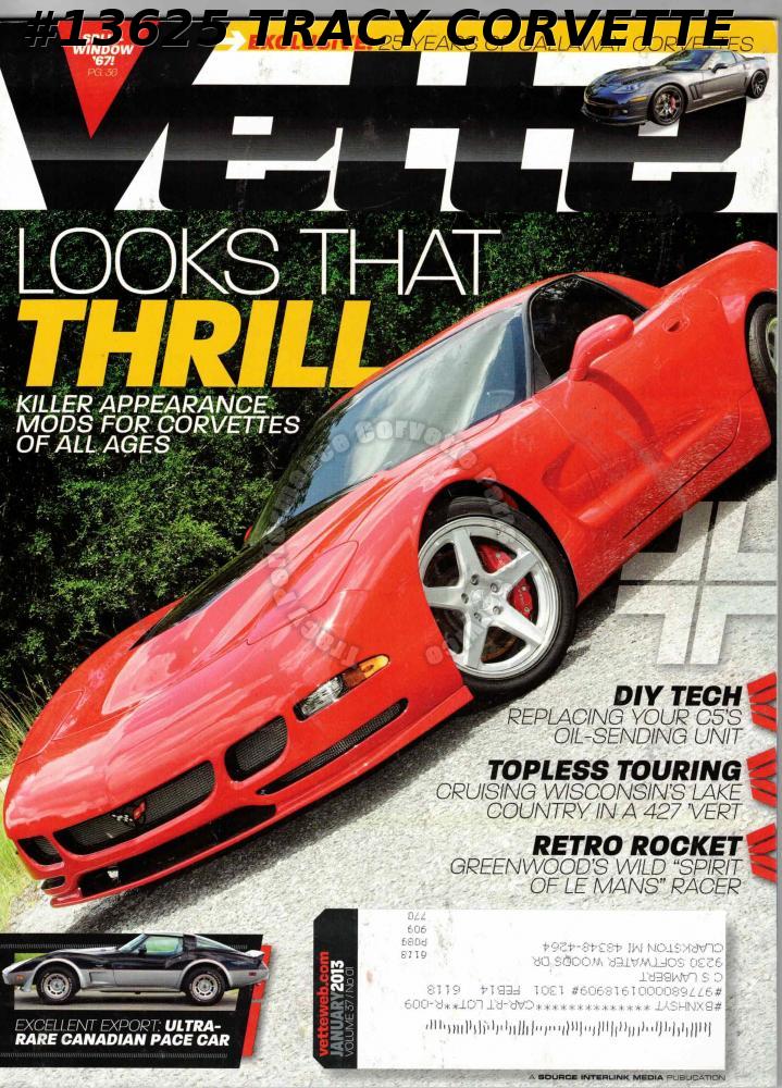January 2013 Vette Callaway Corvettes 25 Year Canadian Pace Car