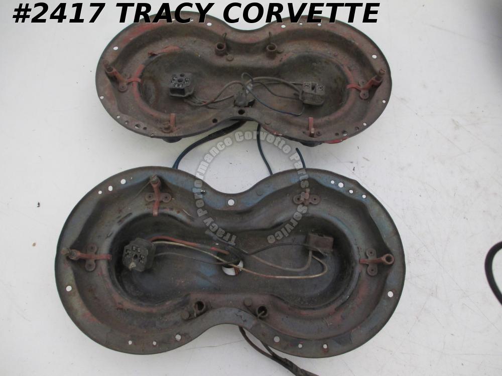 195862 Corvette Original 5948832 5948835 5948836 Headlight Bucket/Pr W