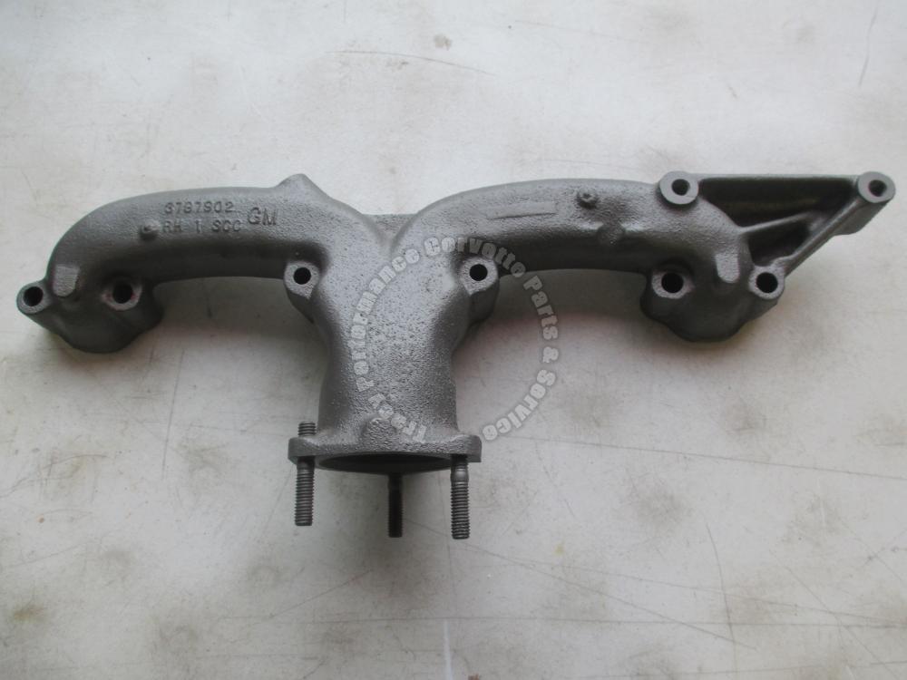 19621965 Corvette Used 3797902 327 2.5" RH Exhaust Manifold w/Choke
