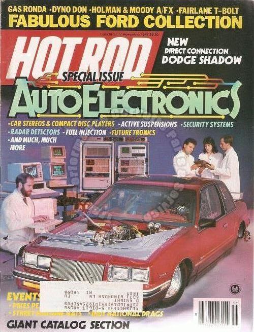 November 1986 Hot Rod 1959 Corvette 1968 Mustang Mark Grimes 1965