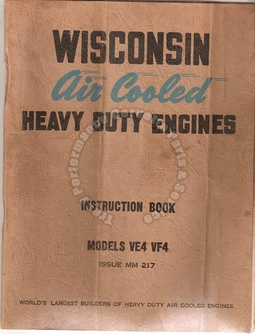 Vintage 1960s Wisconsin Air Cooled Heavy Duty Engines VE4 VF4