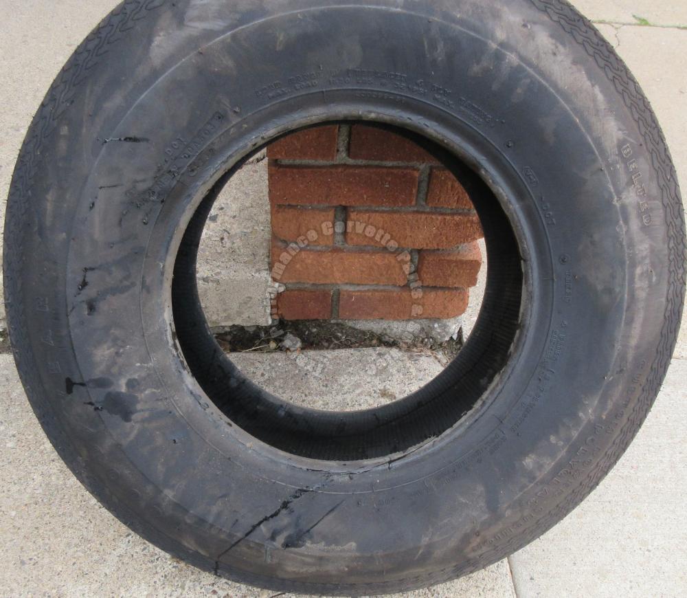 G7814 Goodyear Whitewall Custom Power Cushion Polyglas Tire DOT Trunk