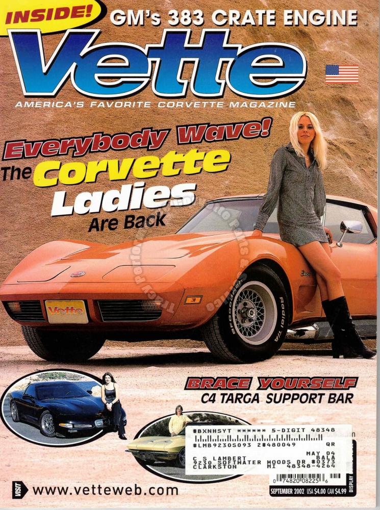 September 2002 Vette Corvette Ladies Linda Nace Jackie Braun Linda