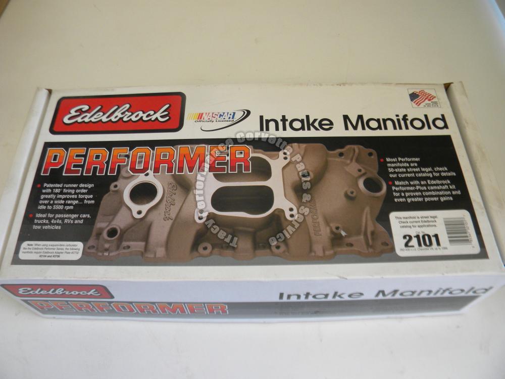 19551986 SBC Edelbrock NEW 2101 Performer Aluminum Intake Manifold