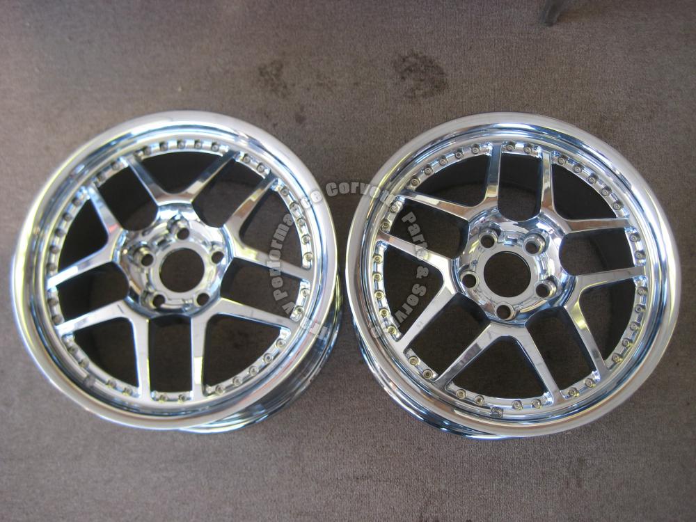 19972004 C5 Corvette Used Z06 Motorsport Chromed Wheels 18 x 10.5 97