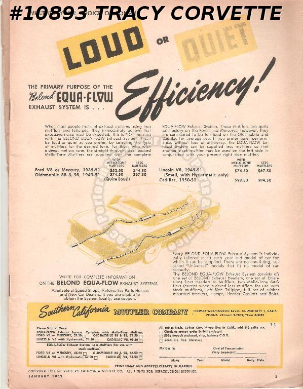 January 1952 Hot Rod Mighty Motorama CowanCraft 1932 Pickup A V8 Town