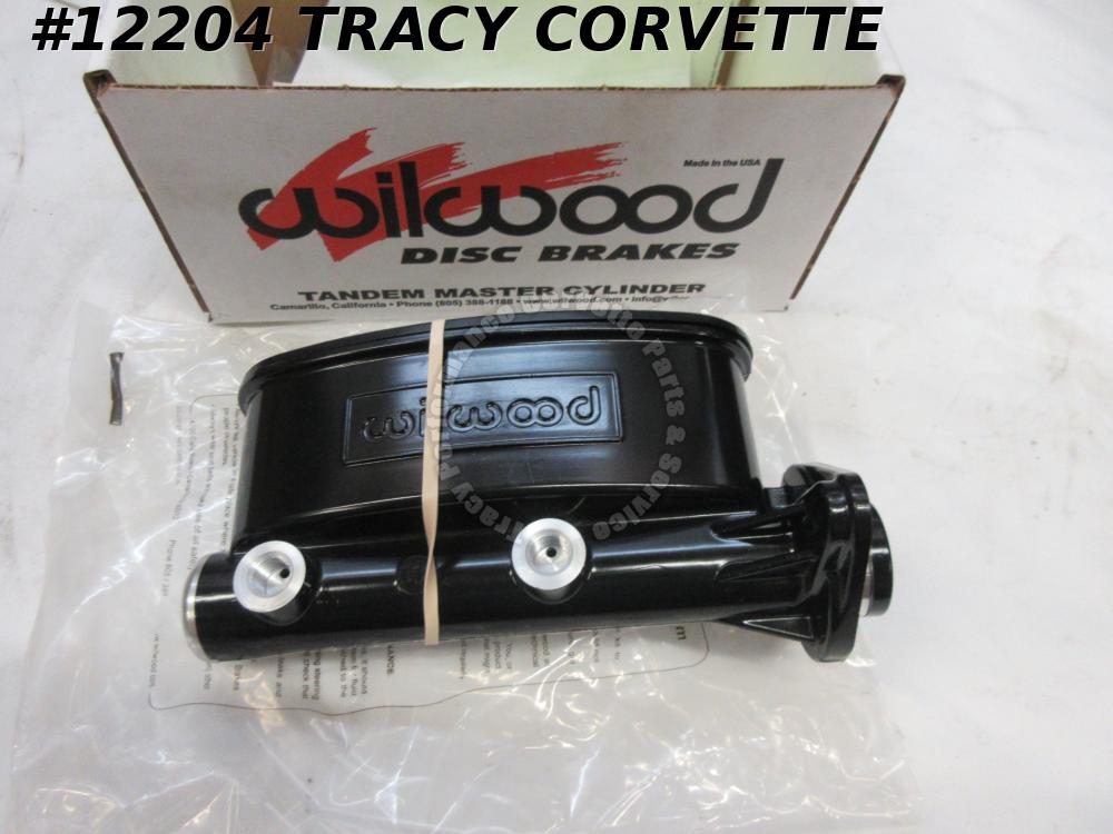 Wilwood Master Cylinder 2608556BK 11/8" Bore Dual Aluminum Corvette