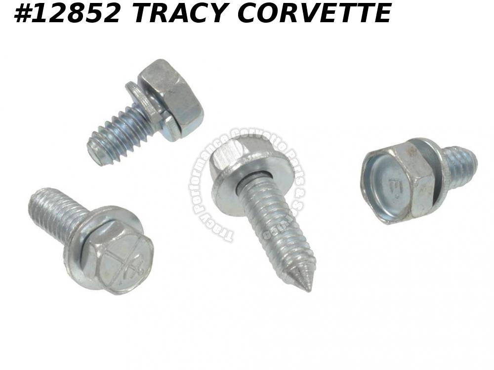 1963-1967 Corvette Hood Support Bolt Set 4 Pieces | Tracy Performance