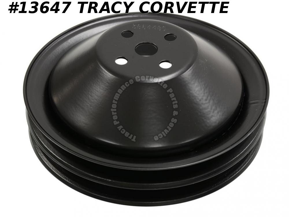 19651966 Corvette Water Pump Pulley GM 3864480 396 427 No AC 2 Groove
