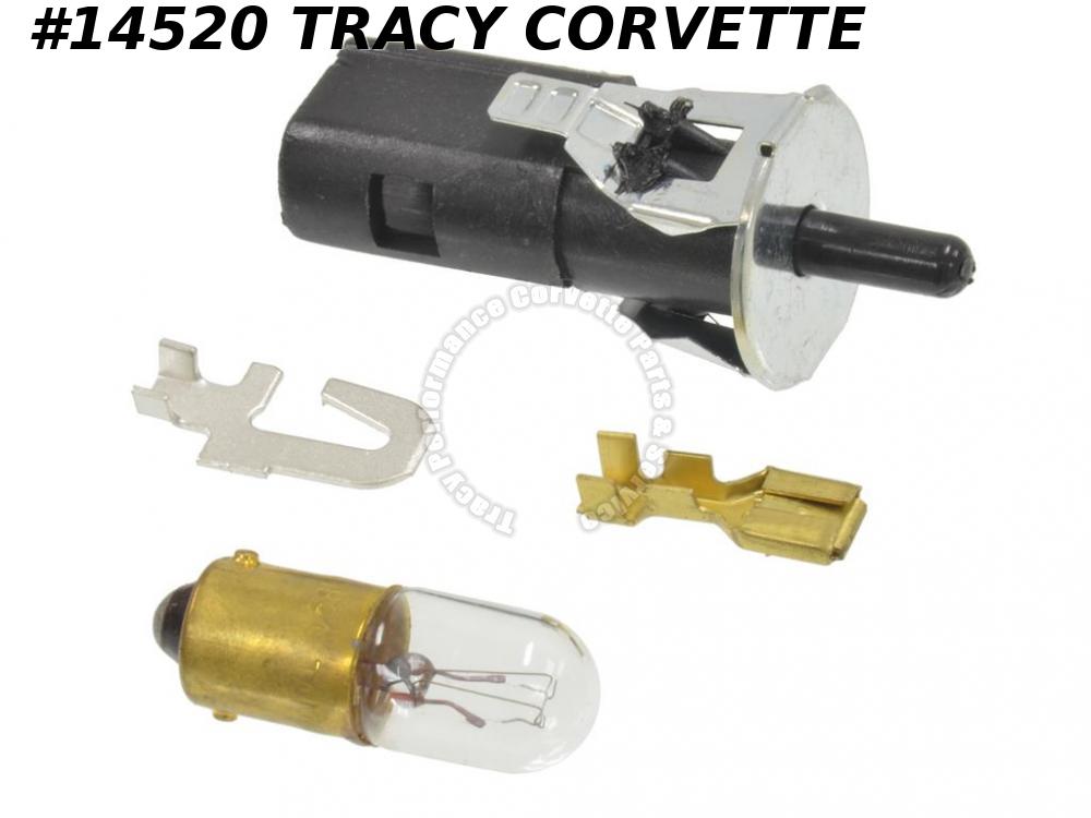 19631982 Corvette Glove Box Light Switch with Bulb Terminal 1963L67