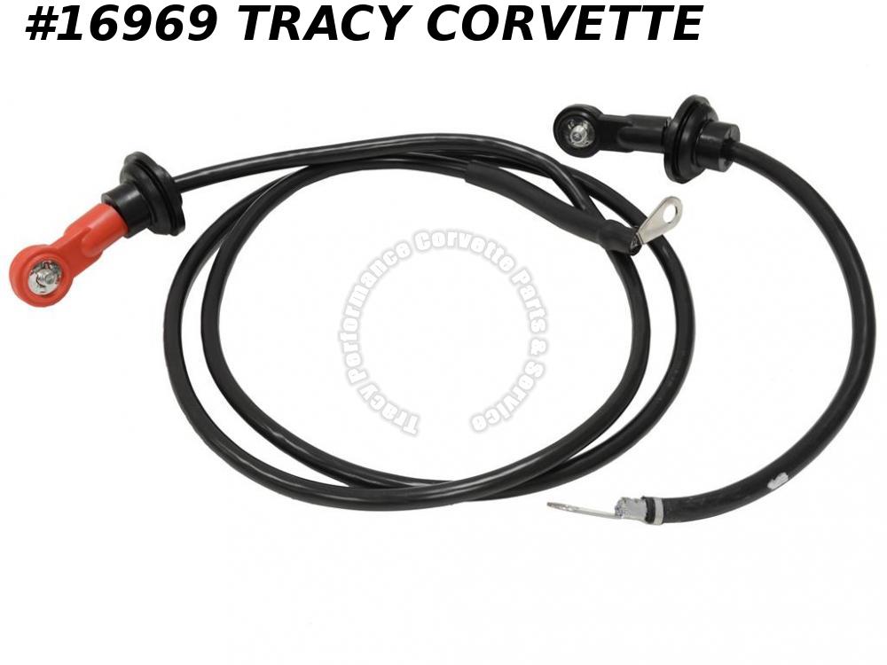 1969 Corvette Battery Cable POSitive NEGative Set Late 69 Correct 2 Gauge Tracy Performance