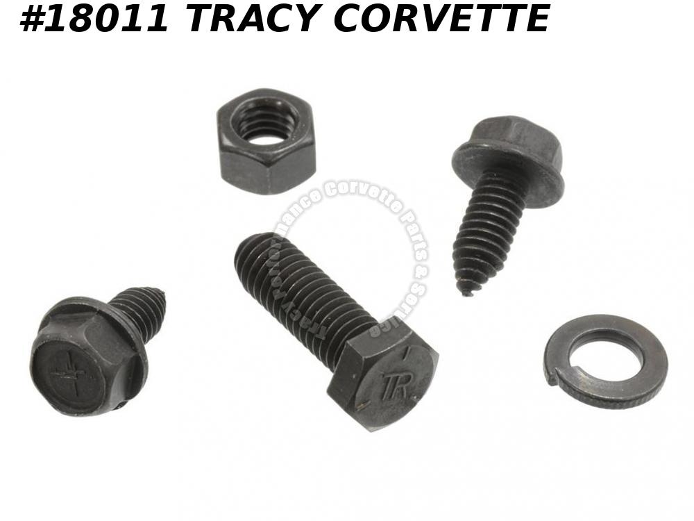 19661967 Corvette Shifter Mount Bracket Bolt Set 5 Pieces Tracy