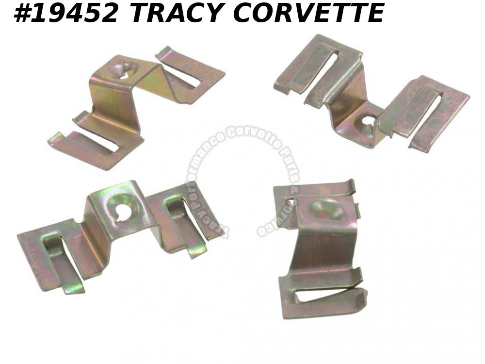 19631967 Corvette Windshield Molding Clips 3825990 Lower Inside 4