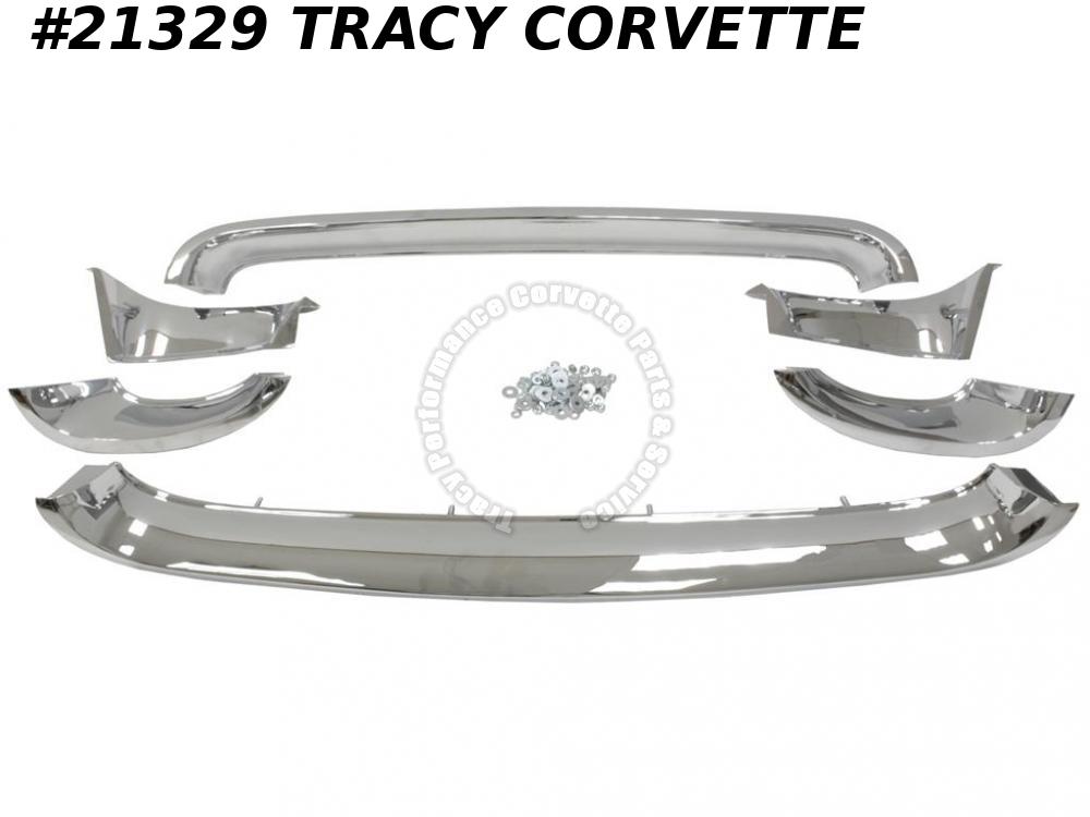 19581962 Corvette New Cores for Replating 6 Grille MoldingsSet2