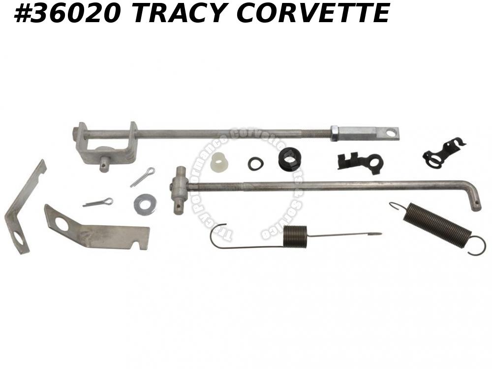 19561961 Chevy / Corvette Carburetor Linkage SetDual Quad Four