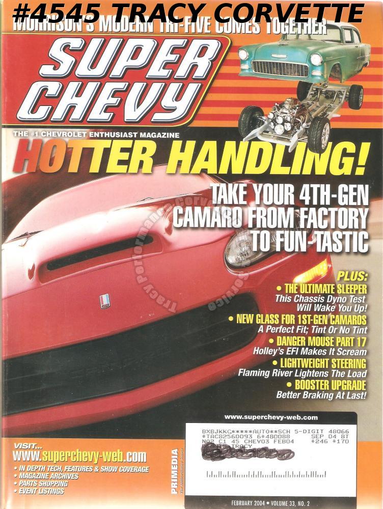 February 2004 Super Chevy 1979 El Camino 1969 Camaro Morrison GT55