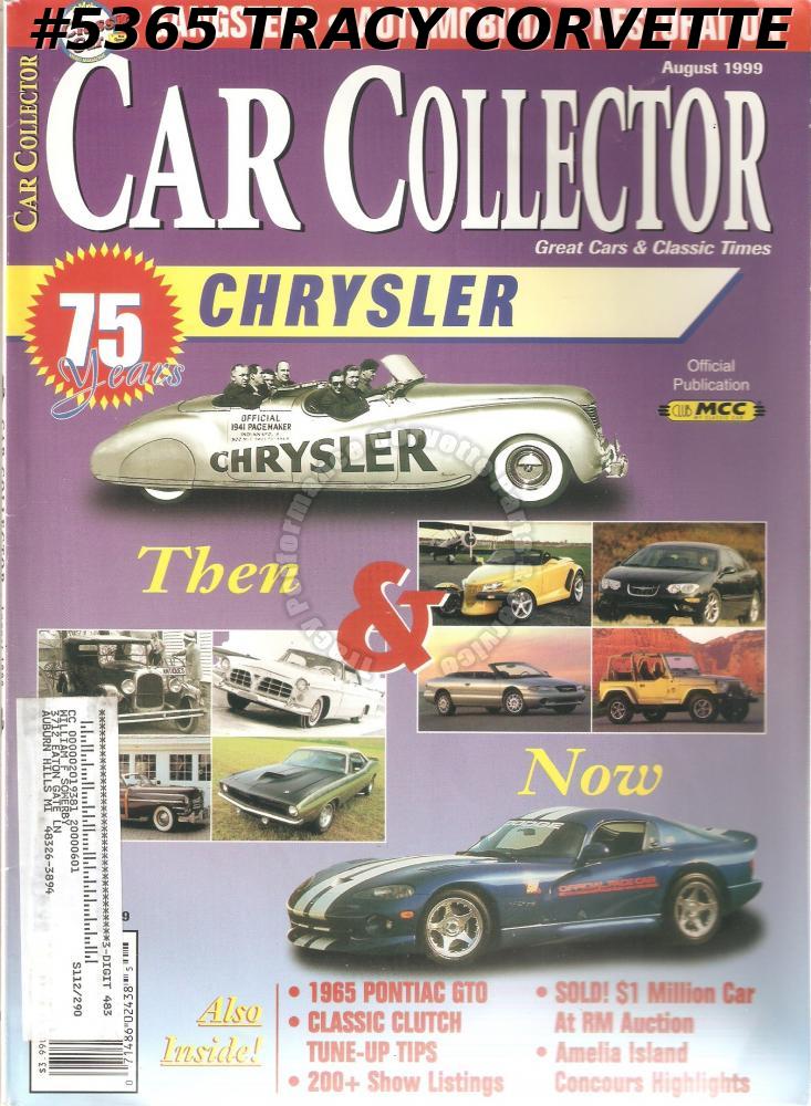 August 1999 Car Collector Otis Chandler Collections 1965 Pontiac GTO