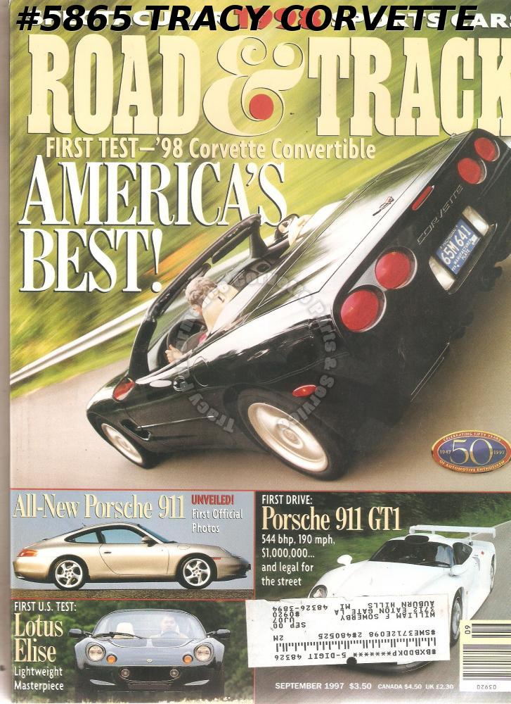 September 1997 Road & Track Pierson Brothers Coupe Porsche 911 Carrera