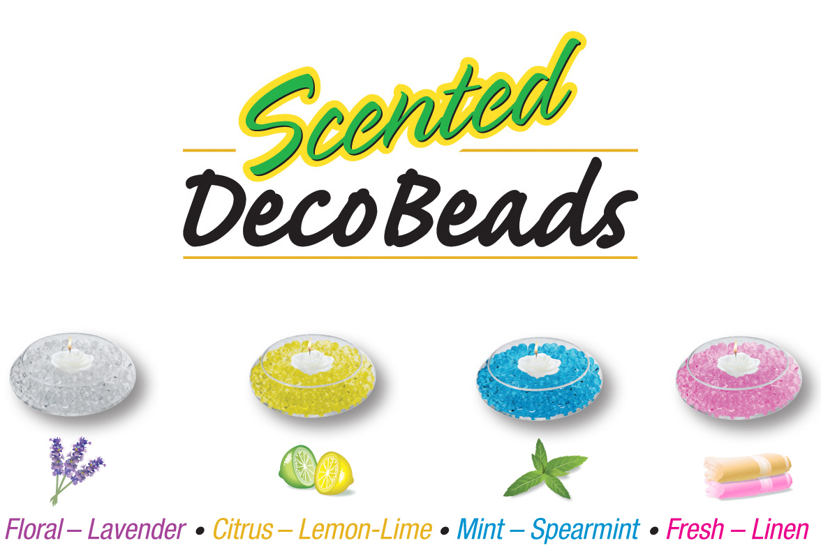 Scented Deco Beads (Linen Pink) 1 Ounce Pack Makes 1 quart of