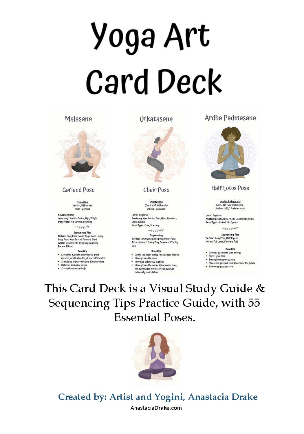 Yoga Art Card Deck Visual Study and Practice Guide, Sequencing Tips