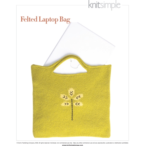 FELTED LAPTOP BAG Vogue Knitting