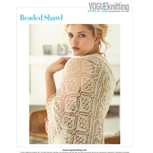 BEADED SHAWL Vogue Knitting