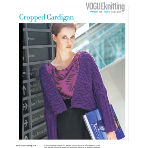CROPPED CARDIGAN Vogue Knitting