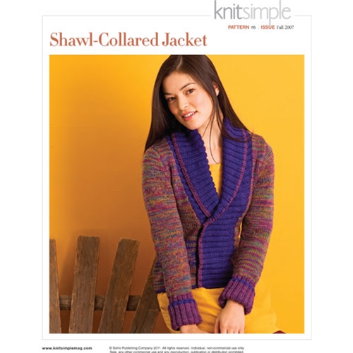 SHAWLCOLLARED JACKET Vogue Knitting