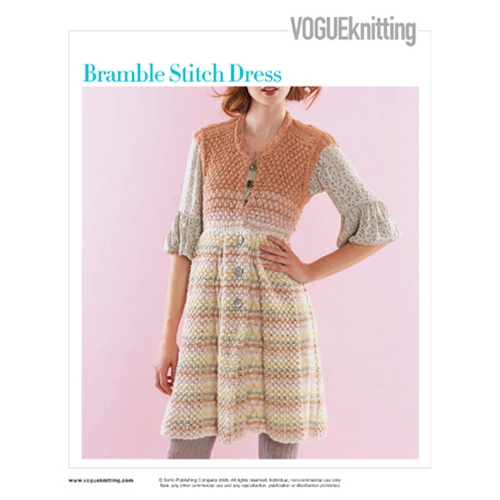 BRAMBLE STITCH DRESS Vogue Knitting