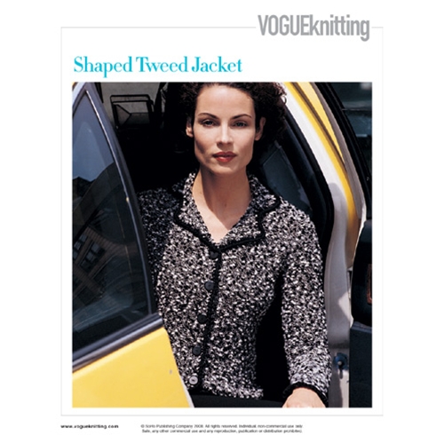 SHAPED TWEED JACKET Vogue Knitting