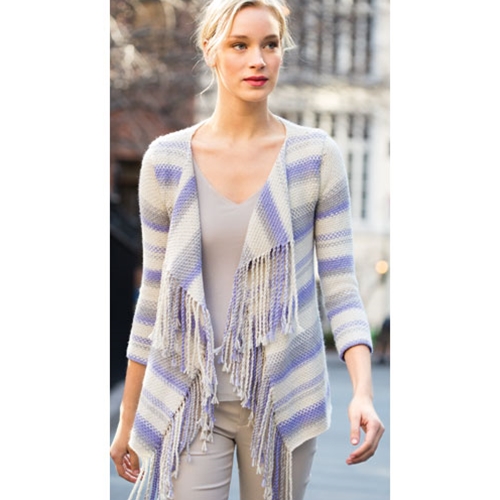 FRINGED CARDIGAN Vogue Knitting