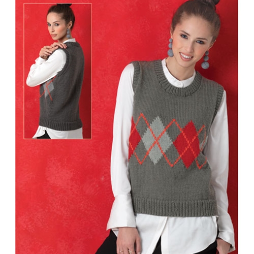 ARGYLE VEST Vogue Knitting
